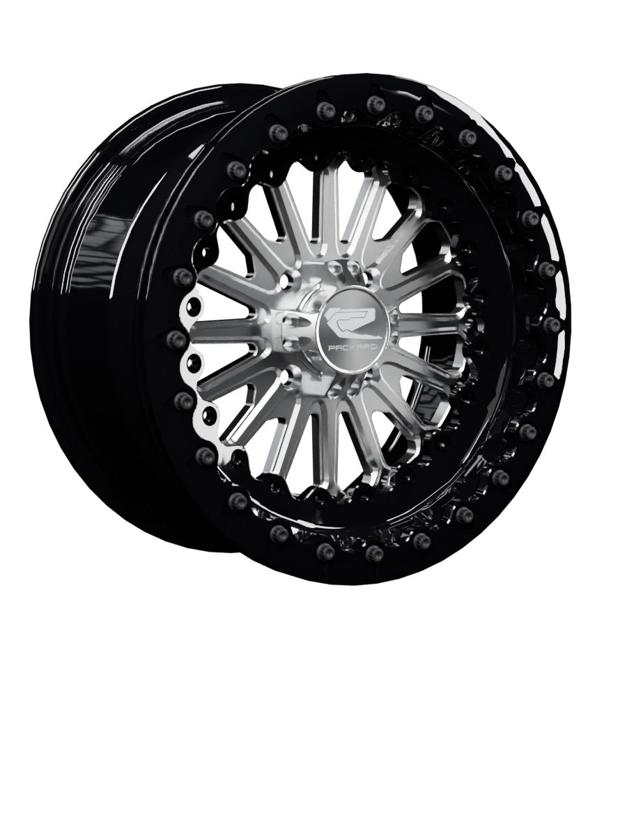 Element - FF Forged Beadlock - Silver 4x110 - 15x7 | 4x110 / Gloss Black V.1 / No