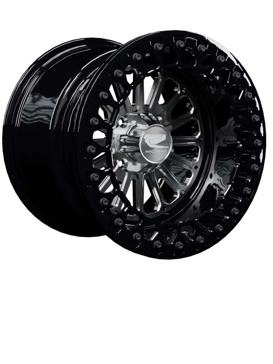 Element - FF Forged Beadlock - Silver 4x110 - 15x11 | 4x110 / Gloss Black V.2 / Yes