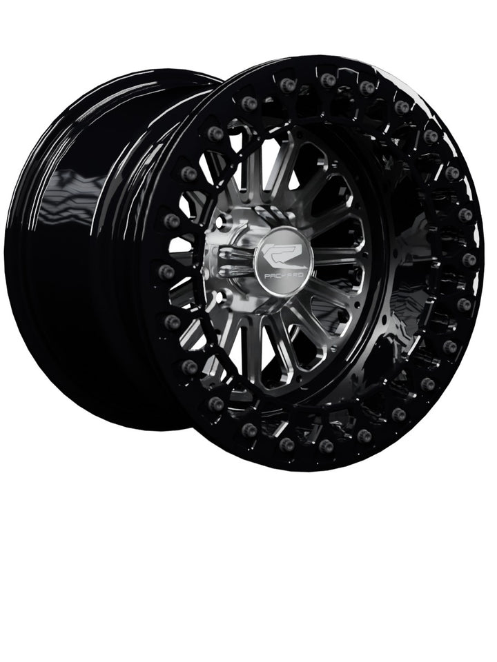 Element - FF Forged Beadlock - Silver 4x110 - 15x11 | 4x110 / Gloss Black V.2 / Yes