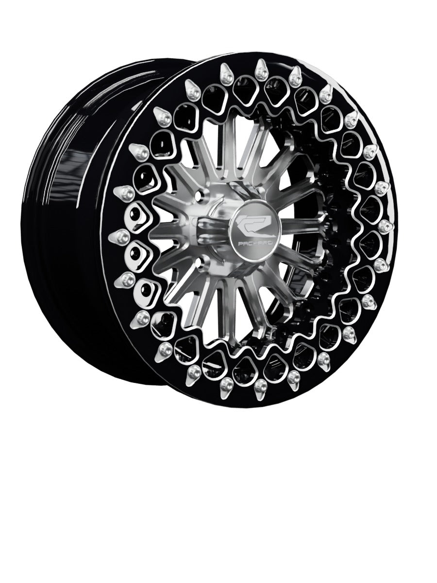 Element - FF Forged Beadlock - Silver 4x110 - 15x7 | 4x110 / Contrast Machined V.3 / Yes