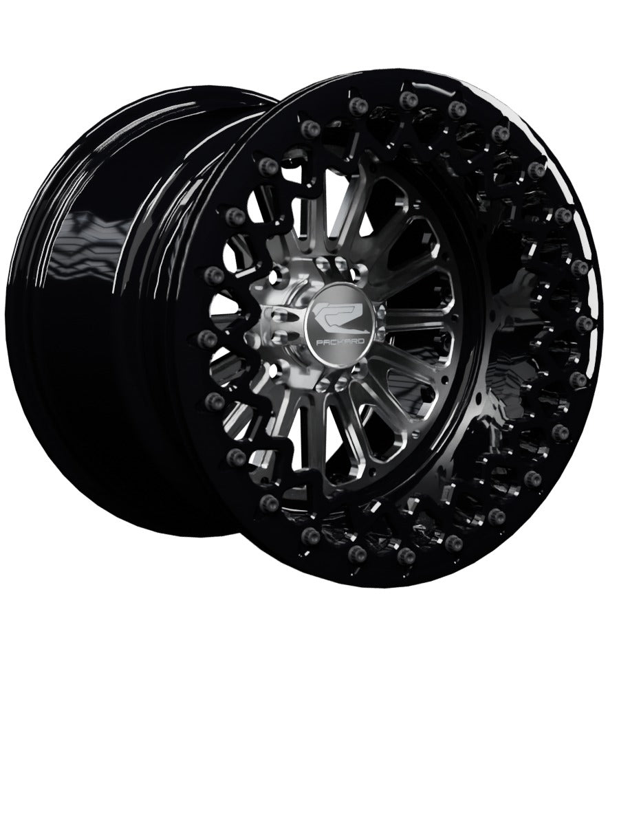 Element - FF Forged Beadlock - Silver 4x110 - 15x11 | 4x110 / Gloss Black V.3 / No