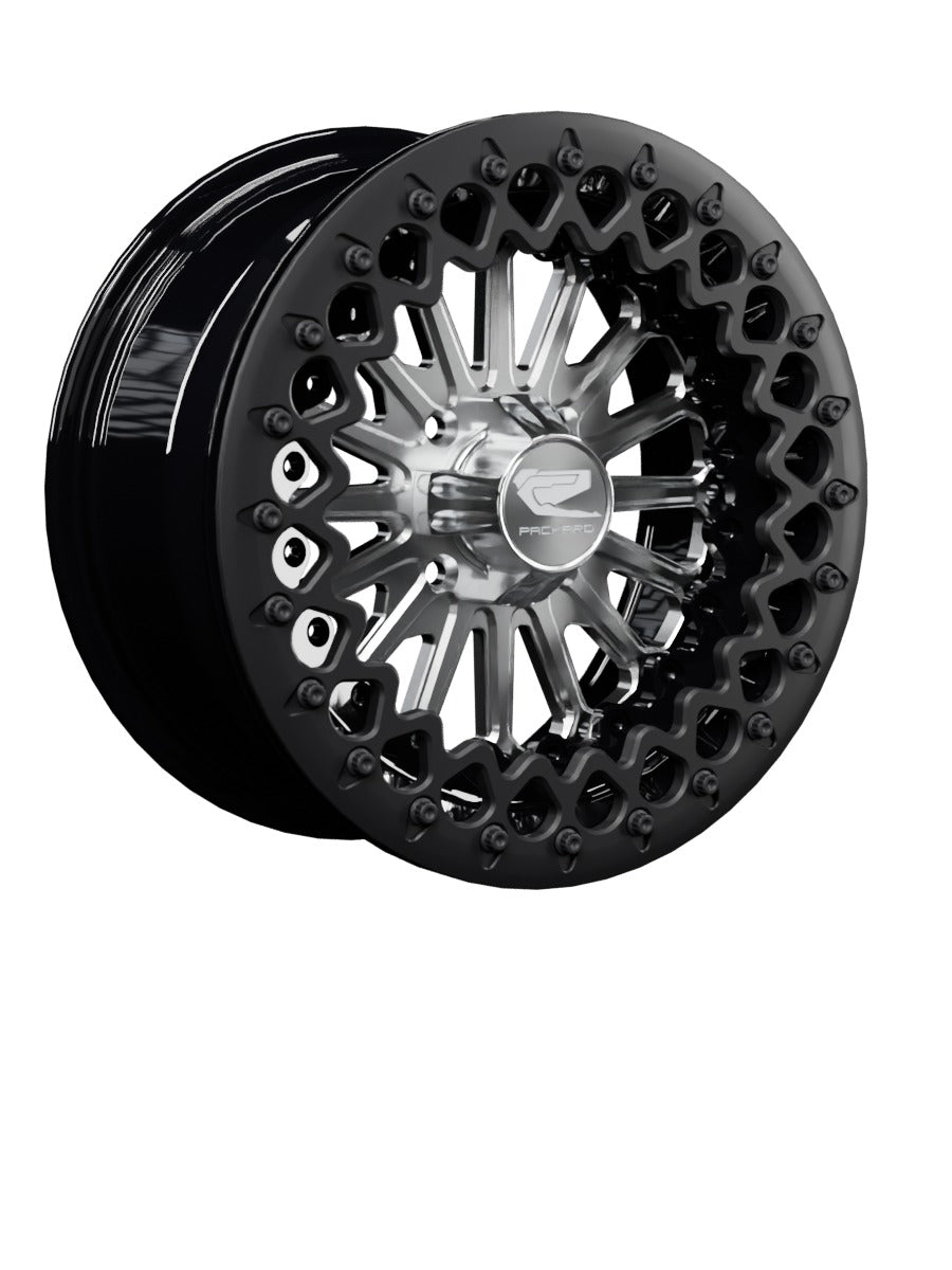 Element - FF Forged Beadlock - Silver 4x110 - 15x7 | 4x110 / Satin Black V.3 / Yes