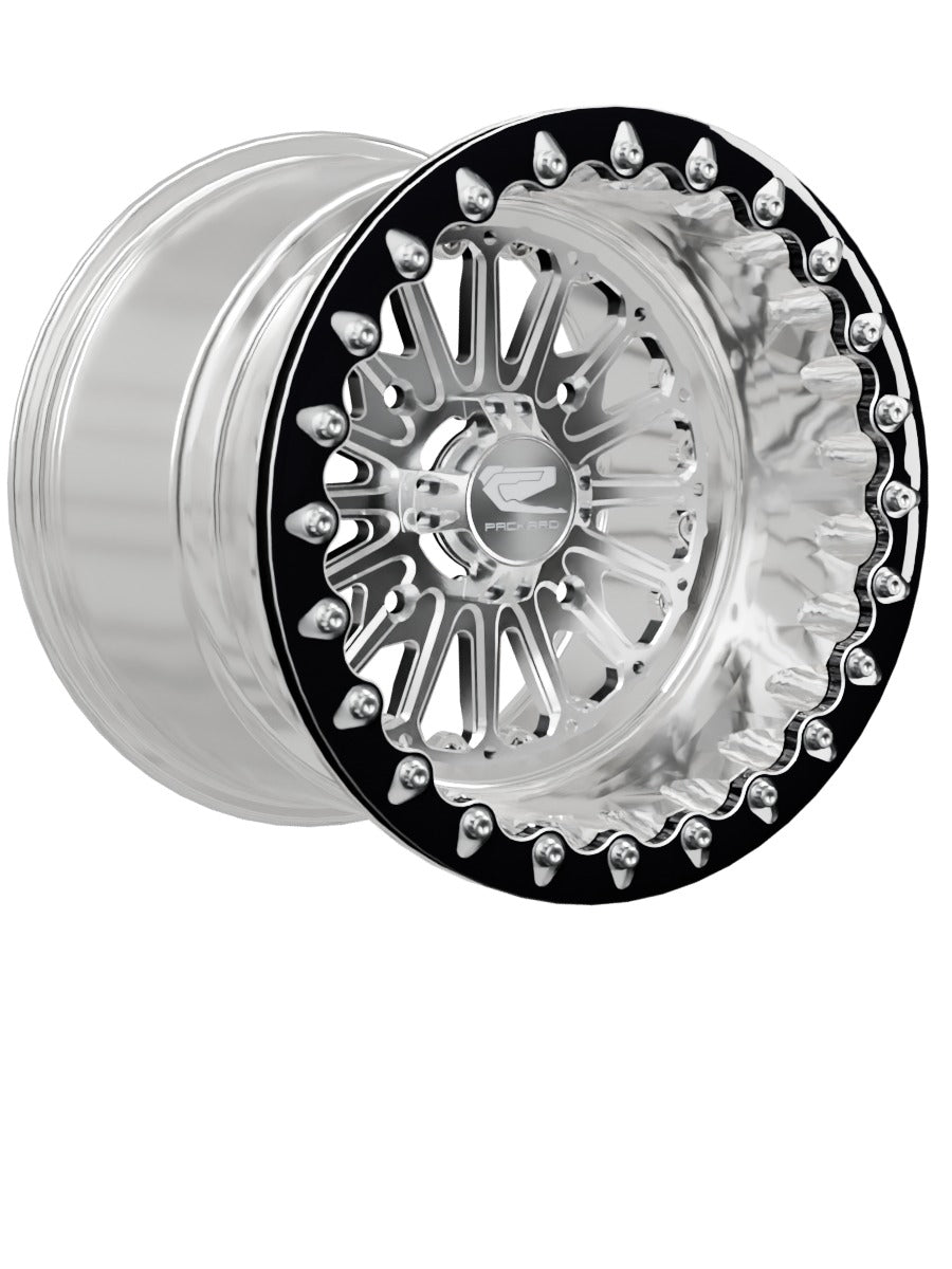 Element - FF Forged Polished Beadlock - Silver - 15x11 | 4x156 / Contrast Machined V.1 / No