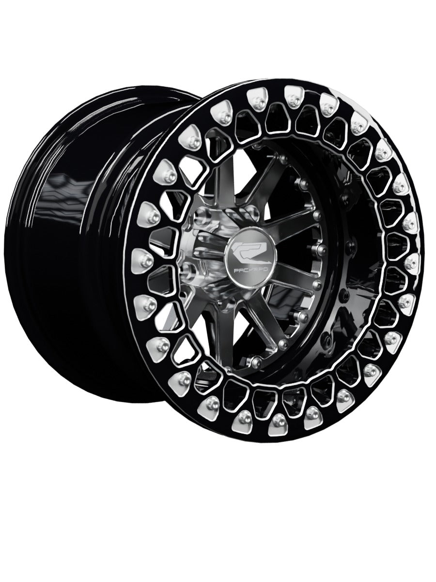Element - FF Forged Beadlock - Silver RZR Pro R 5x4.5 - 15x11 | 5X4.5 / Contrast Machined V.2 / Spinner cap