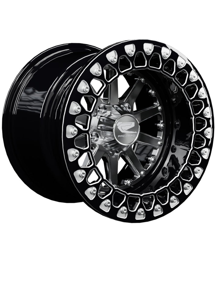 Element - FF Forged Beadlock - Silver RZR Pro R 5x4.5 - 15x11 | 5X4.5 / Contrast Machined V.2 / Spinner cap