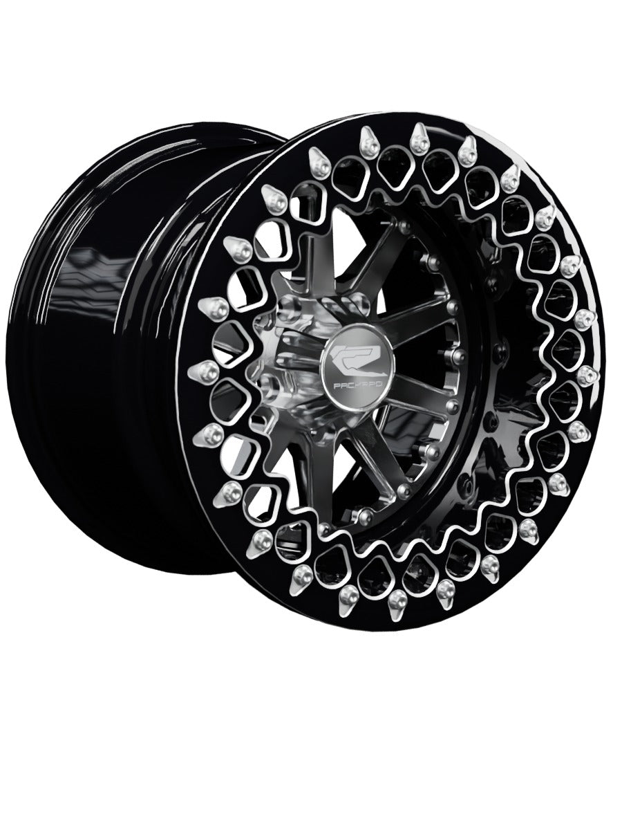 Element - FF Forged Beadlock - Silver RZR Pro R 5x4.5 - 15x11 | 5X4.5 / Contrast Machined V.3 / Spinner cap