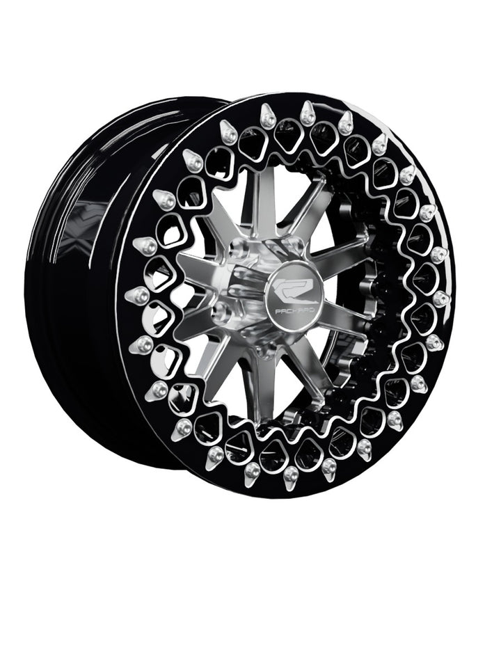 Element - FF Forged Beadlock - Silver RZR Pro R 5x4.5 - 15x7 | 5X4.5 / Contrast Machined V.3 / Spinner cap