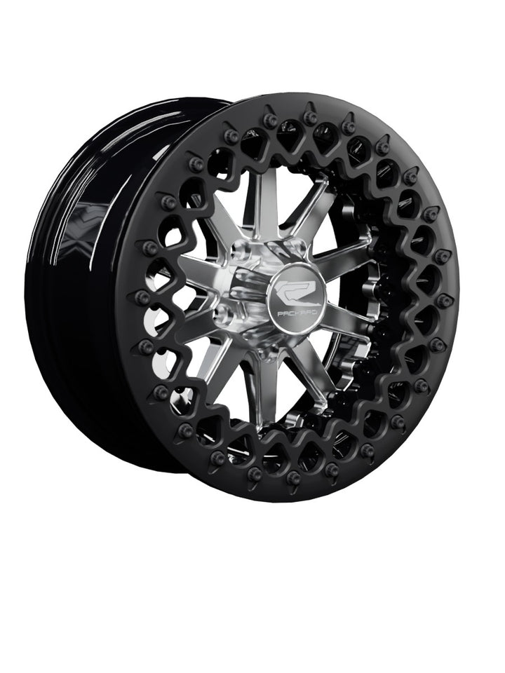 Element - FF Forged Beadlock - Silver RZR Pro R 5x4.5 - 15x7 | 5X4.5 / Satin Black V.3 / Spinner cap