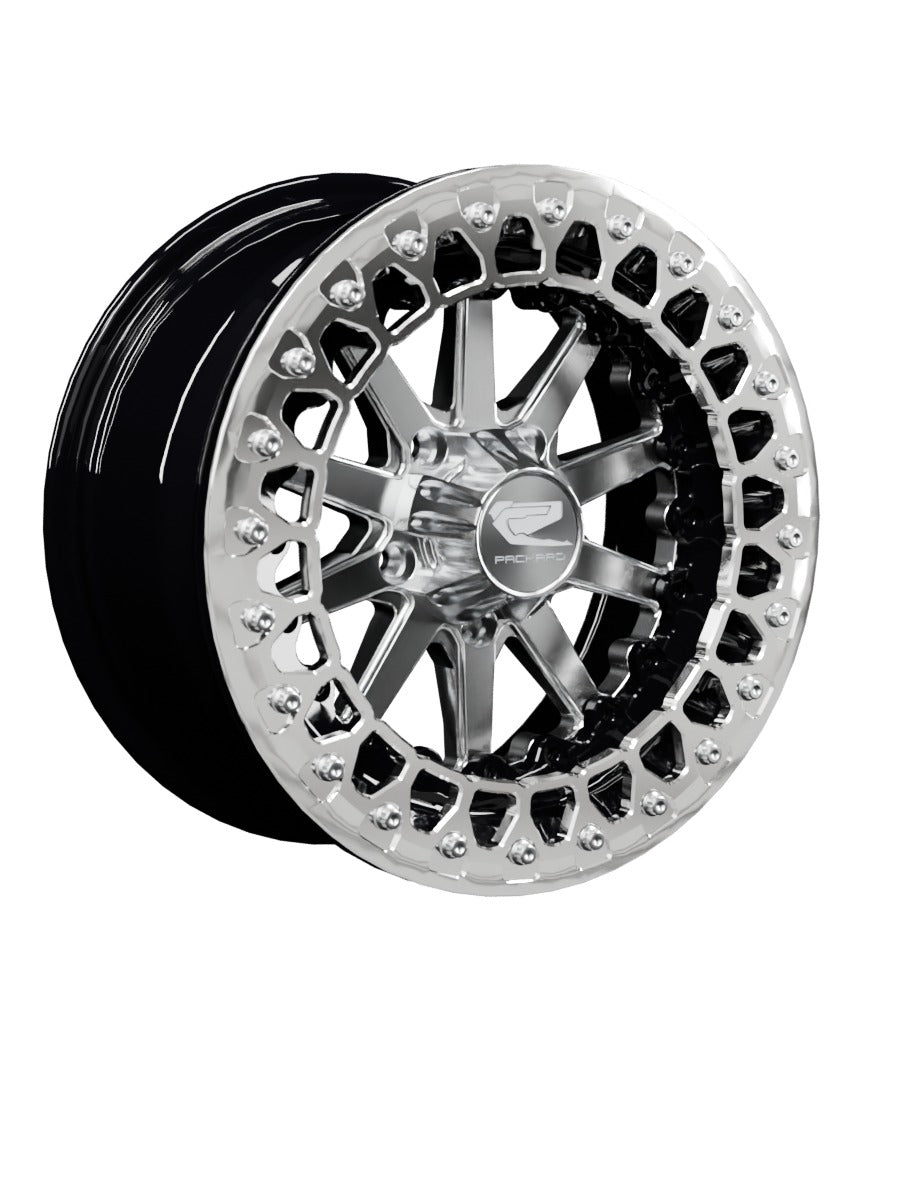 Element - FF Forged Beadlock - Silver RZR Pro R 5x4.5 - 15x7 | 5X4.5 / Polished V.2 / Spinner cap