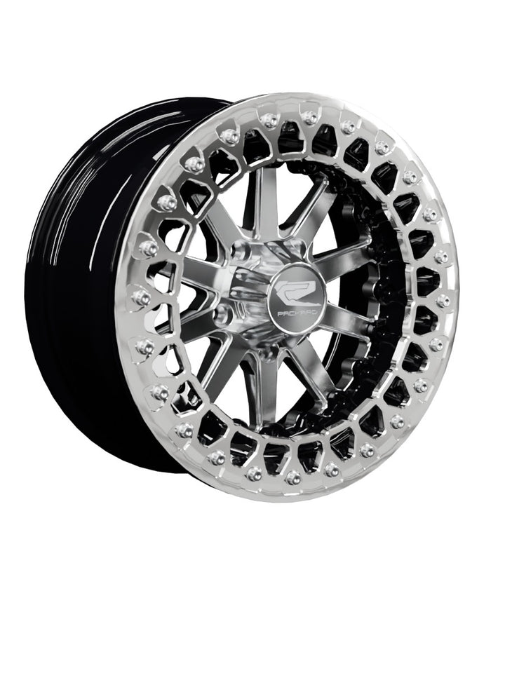 Element - FF Forged Beadlock - Silver RZR Pro R 5x4.5 - 15x7 | 5X4.5 / Polished V.2 / Spinner cap