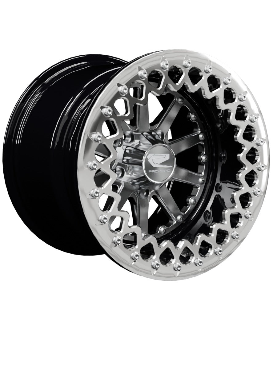 Element - FF Forged Beadlock - Silver RZR Pro R 5x4.5 - 15x11 | 5X4.5 / Polished V.3 / Spinner cap