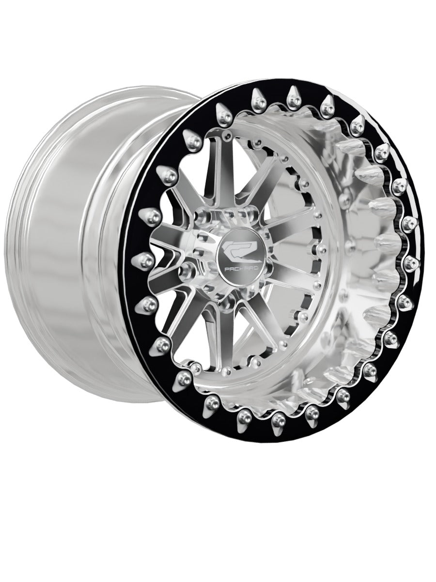 Element - FF Forged Polished Beadlock - Silver RZR Pro R 5x4.5 - 15x11 | 5X4.5 / Contrast Machined V.1
