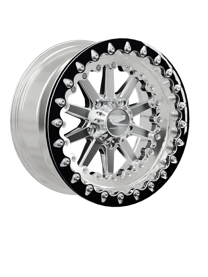 Element - FF Forged Polished Beadlock - Silver RZR Pro R 5x4.5 - 15x7 | 5X4.5 / Contrast Machined V.1