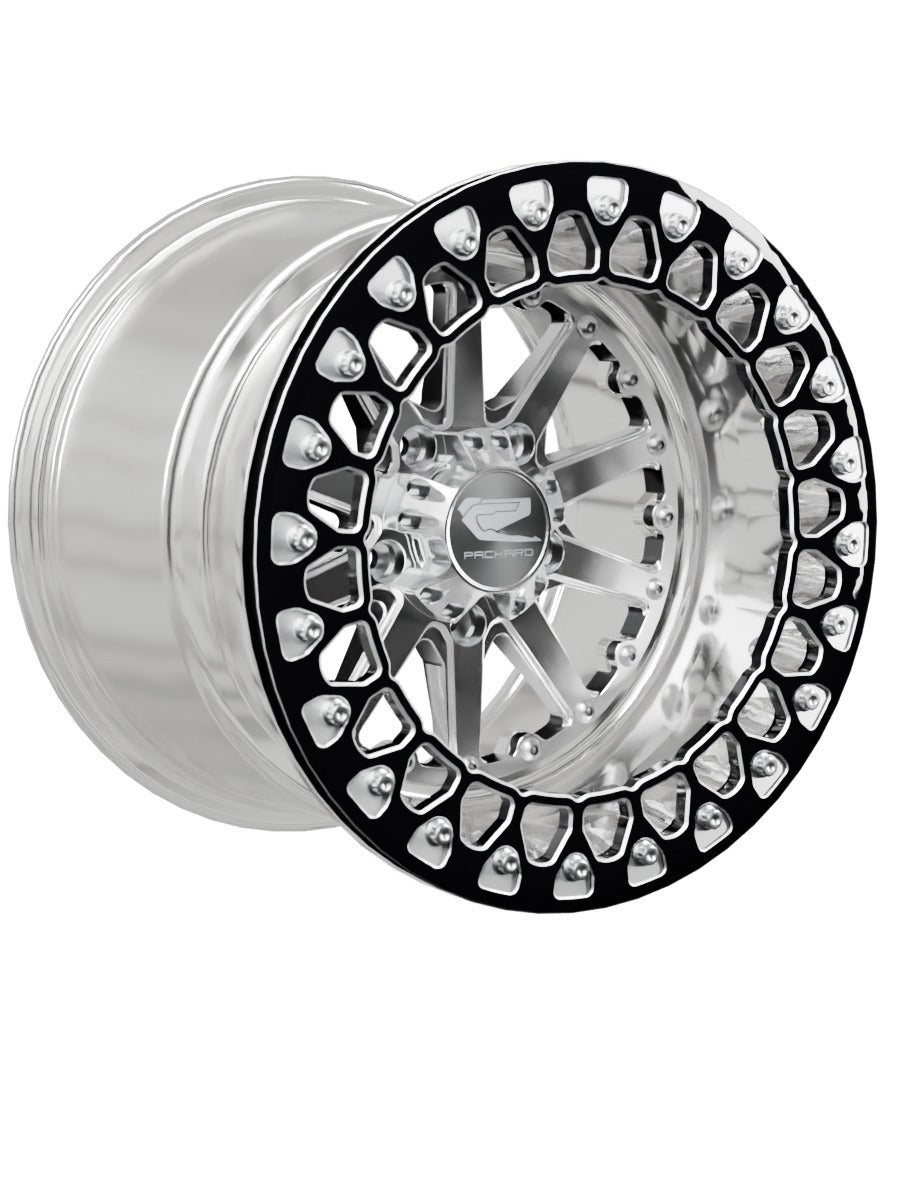 Element - FF Forged Polished Beadlock - Silver RZR Pro R 5x4.5 - 15x11 | 5X4.5 / Contrast Machined V.2