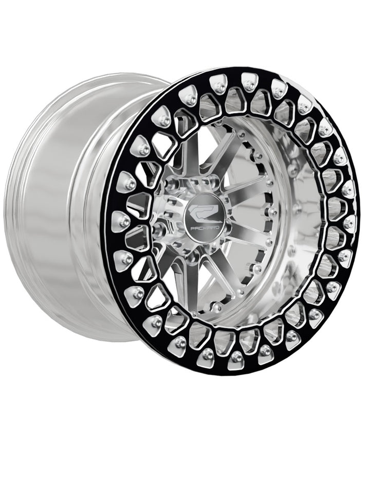 Element - FF Forged Polished Beadlock - Silver RZR Pro R 5x4.5 - 15x11 | 5X4.5 / Contrast Machined V.2