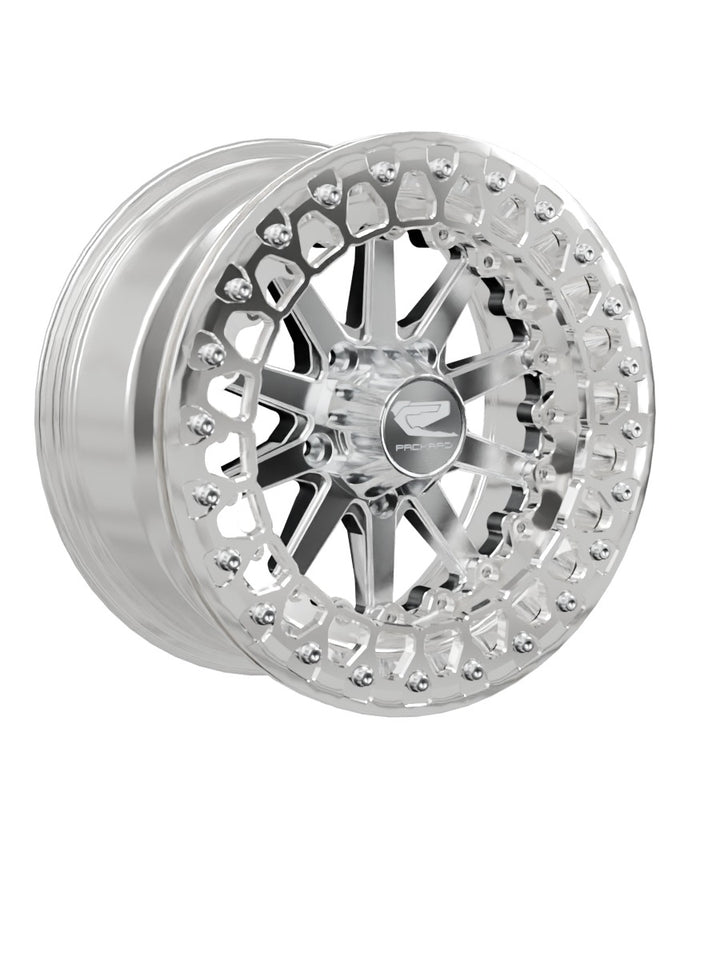 Element - FF Forged Polished Beadlock - Silver RZR Pro R 5x4.5 - 15x7 | 5X4.5 / Polished V.2 / Spinner cap