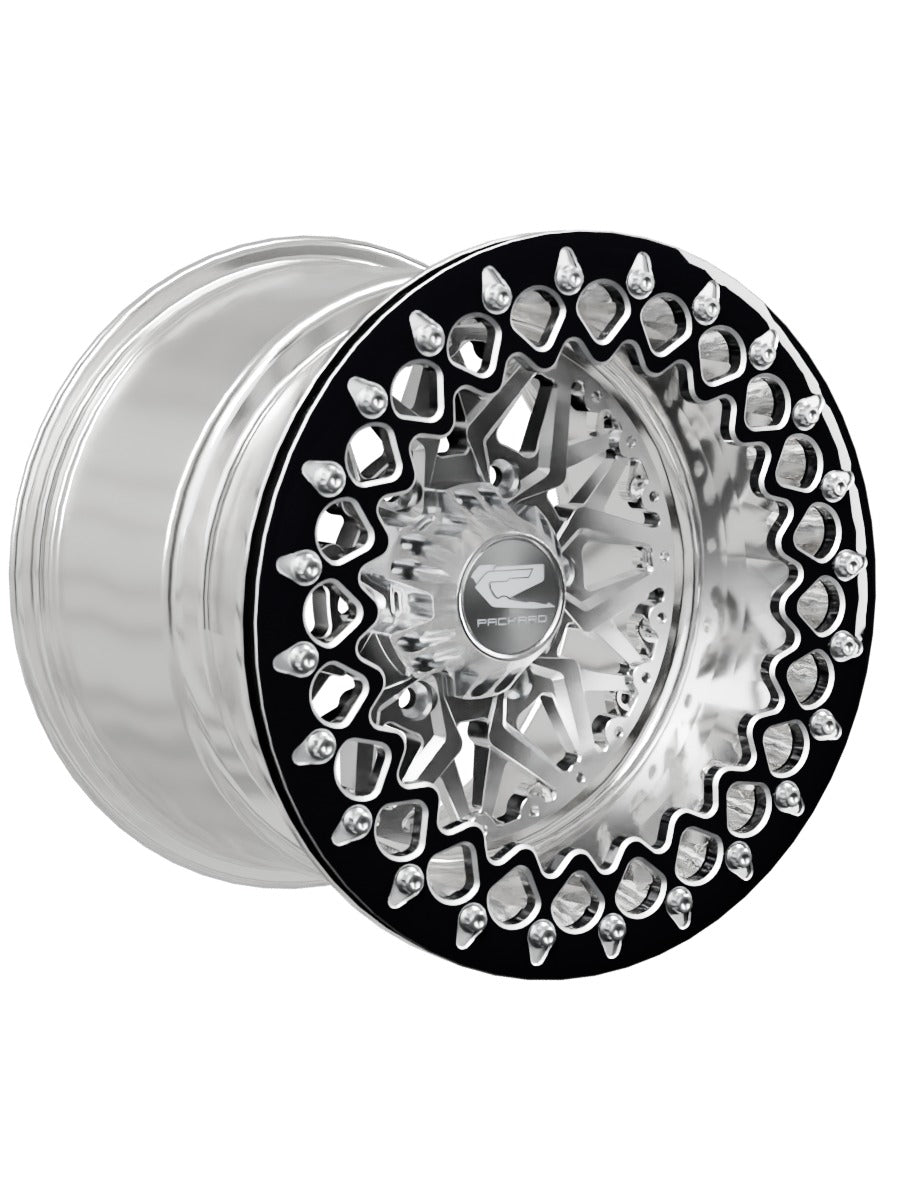 Impact - FF Forged Polished Beadlock - Silver Maverick R 6x139.7 - 15x11 | 6x139.7 / Contrast Machined V.3 / Yes