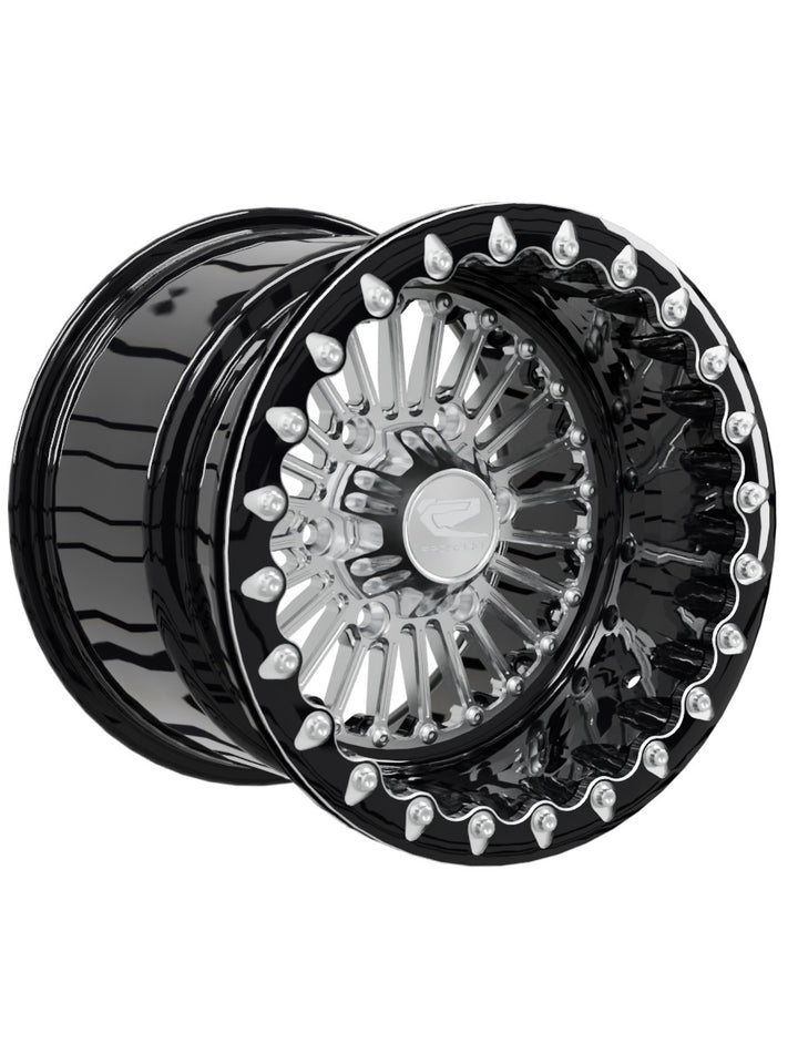 Import Beadlock — Silver Maverick R 6x139.7 — 15x11 | 6x139.7 / Contrast Machined V.1 with spinner cap