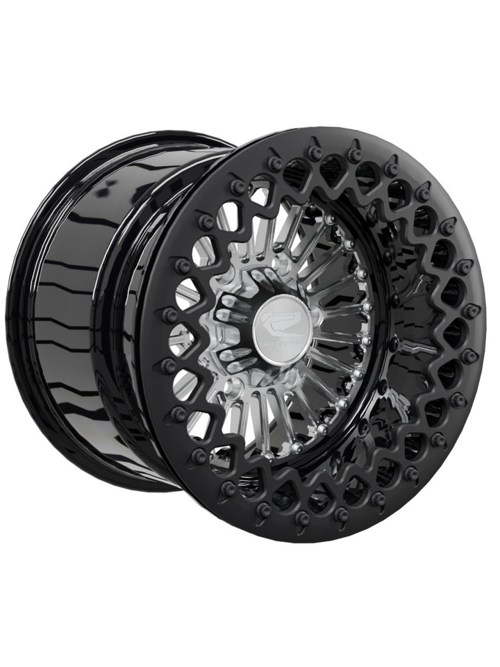 Import Beadlock — Silver Maverick R 6x139.7 — 15x11 | 6x139.7 / Satin Black V.3 with spinner cap