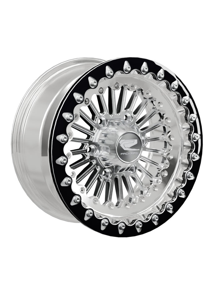 Import Polished Beadlock — Silver Maverick R 6x139.7 — 15x7 | 6x139.7 / Contrast Machined V.1 with spinner cap