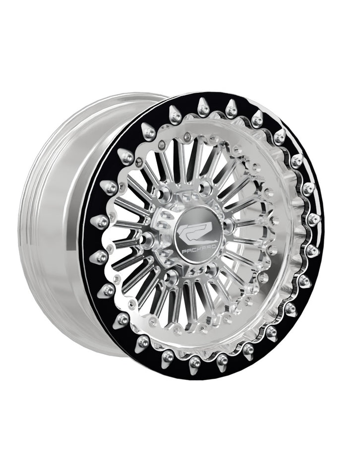 Import Polished Beadlock — Silver Maverick R 6x139.7 — 15x7 | 6x139.7 / Contrast Machined V.1
