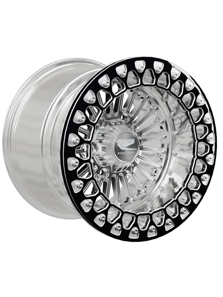 Import Polished Beadlock — Silver Maverick R 6x139.7 — 15x11 | 6x139.7 / Contrast Machined V.2 with spinner cap