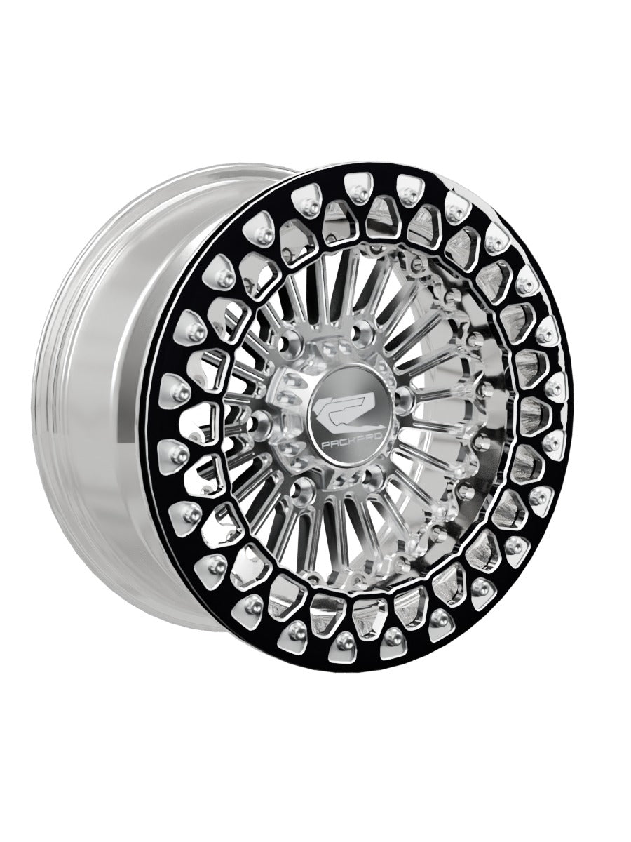 Import Polished Beadlock — Silver Maverick R 6x139.7 — 15x7 | 6x139.7 / Contrast Machined V.2
