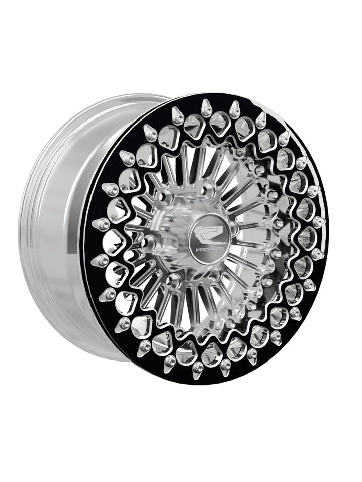 Import Polished Beadlock — Silver Maverick R 6x139.7 — 15x7 | 6x139.7 / Contrast Machined V.3 with spinner cap