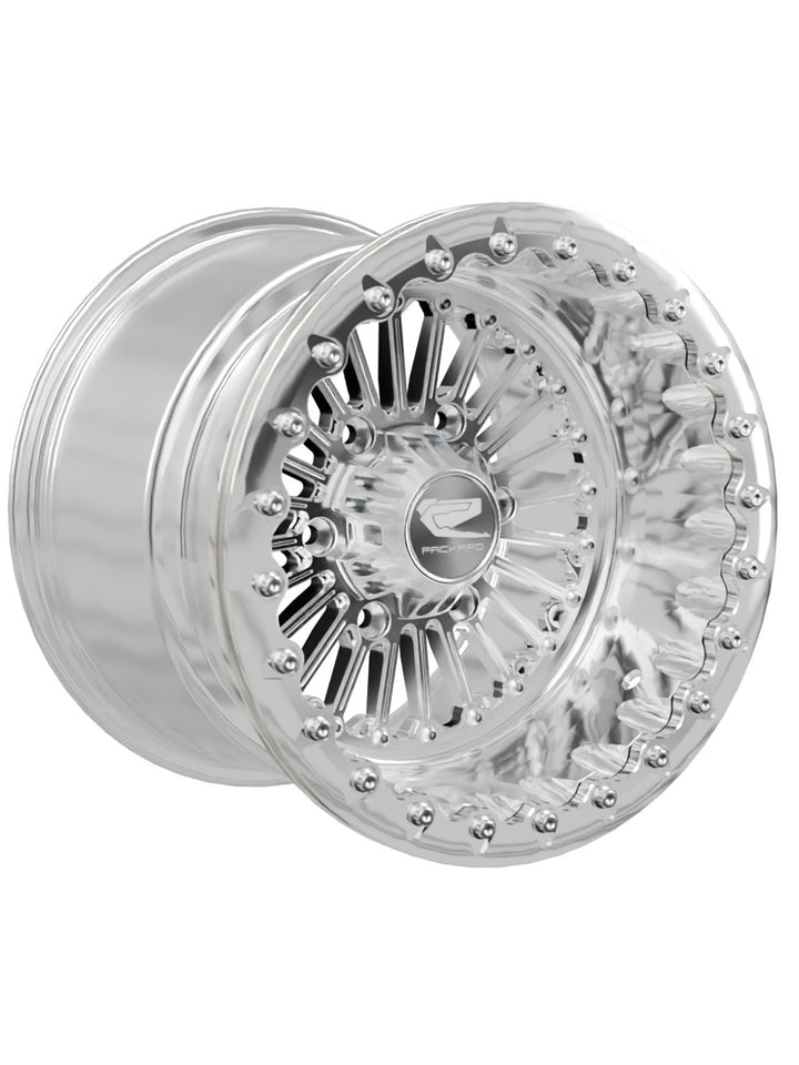 Import Polished Beadlock — Silver Maverick R 6x139.7 — 15x11 | 6x139.7 / Polished V.1 with spinner cap