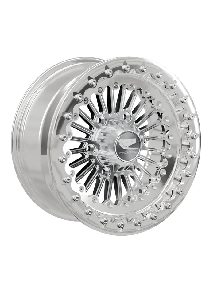 Import Polished Beadlock — Silver Maverick R 6x139.7 — 15x7 | 6x139.7 / Polished V.1 with spinner cap