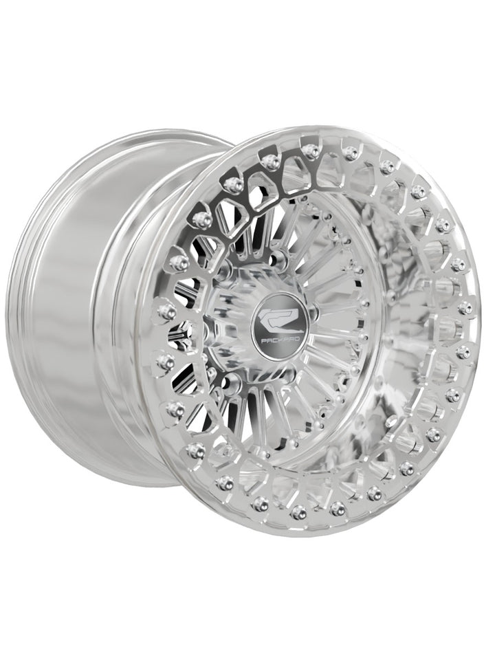 Import Polished Beadlock — Silver Maverick R 6x139.7 — 15x11 | 6x139.7 / Polished V.2 with spinner cap