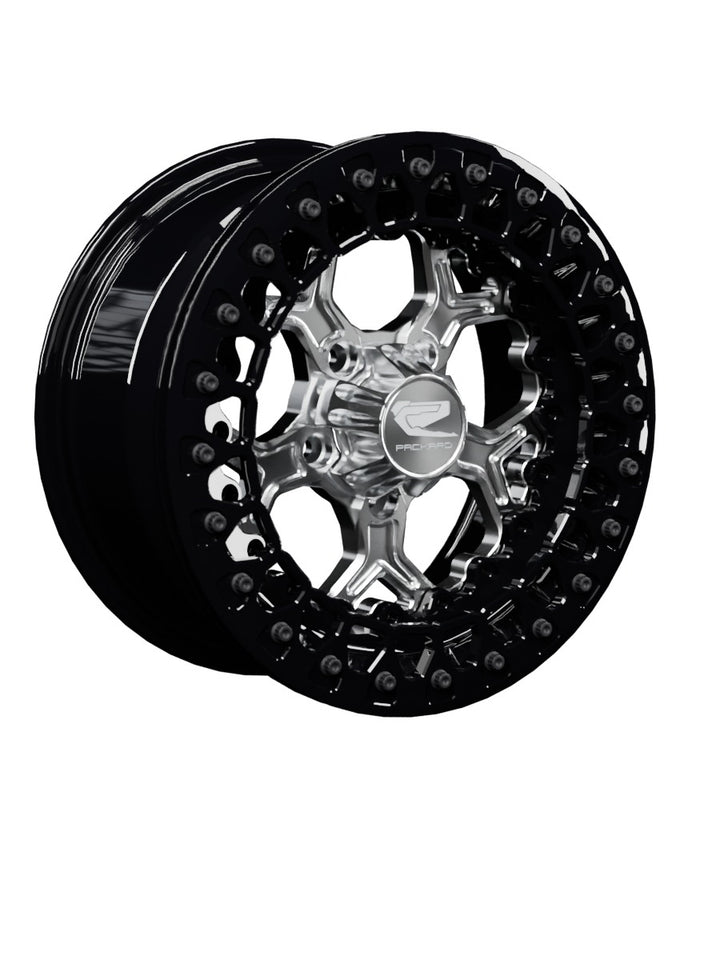 Pro 5 - FF Forged Beadlock - Silver RZR Pro R 5x4.5 - 15x7 | 5X4.5 / Gloss Black V.2 / Yes