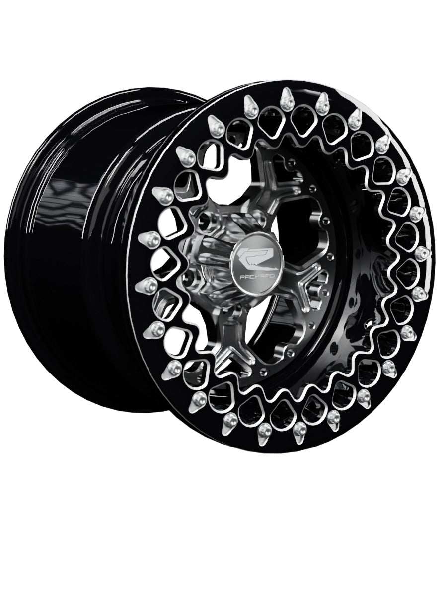 Pro 5 - FF Forged Beadlock - Silver RZR Pro R 5x4.5 - 15x11 | 5X4.5 / Contrast Machined V.3 / Yes