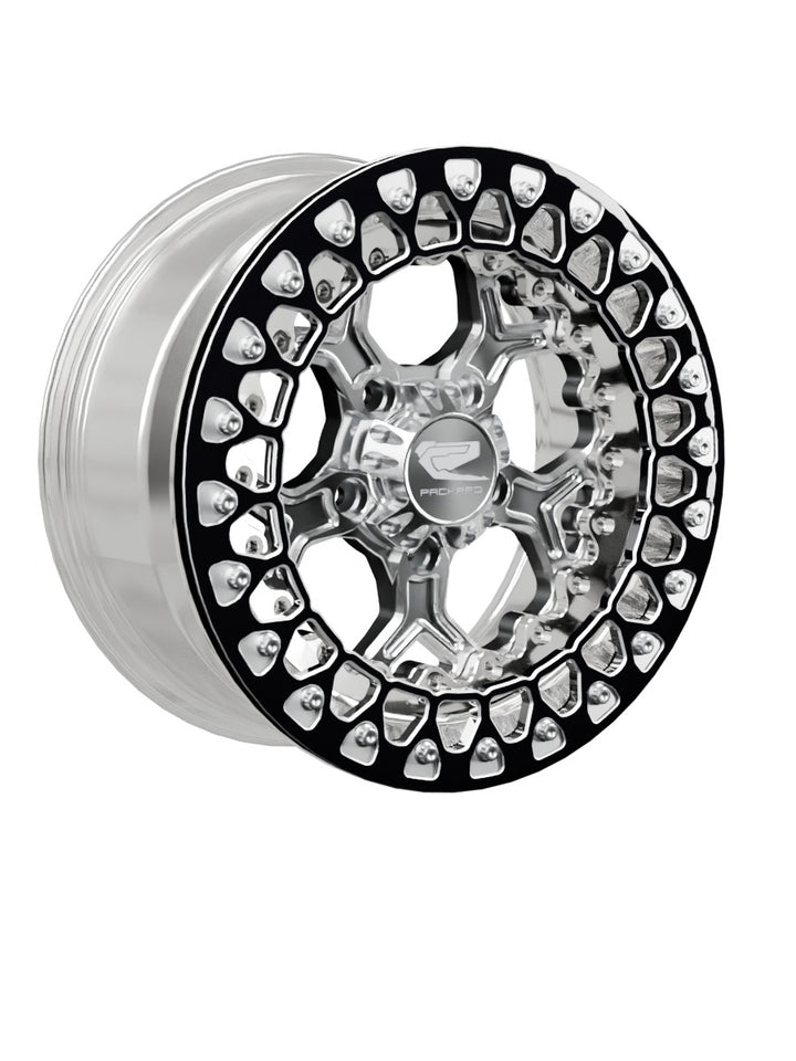 Pro 5 - FF Forged Polished Beadlock - Silver RZR Pro R 5x4.5 - 15x7 | 5X4.5 / Contrast Machined V.2 / No