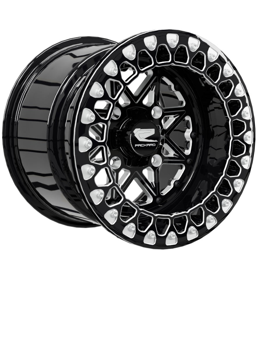 V2 Super Star - FF Forged Beadlock - Gloss Black - 15x11 | 4x136 / Contrast Machined V.2