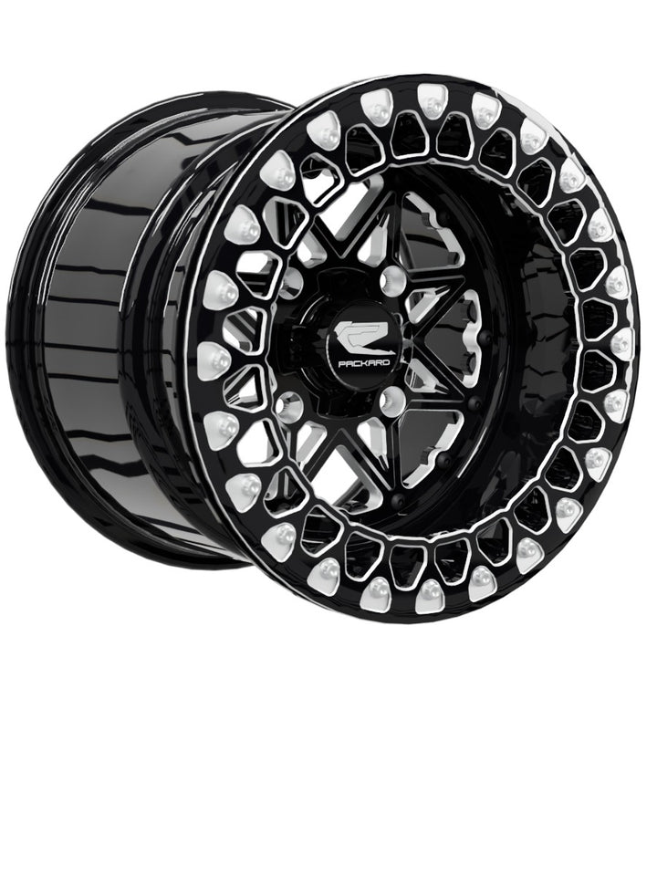 V2 Super Star - FF Forged Beadlock - Gloss Black - 15x11 | 4x136 / Contrast Machined V.2
