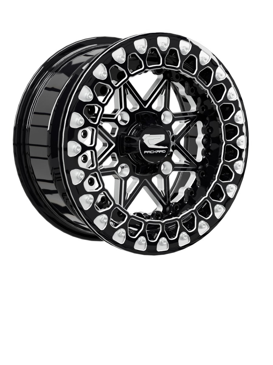 V2 Super Star - FF Forged Beadlock - Gloss Black - 15x7 | 4x136 / Contrast Machined V.2