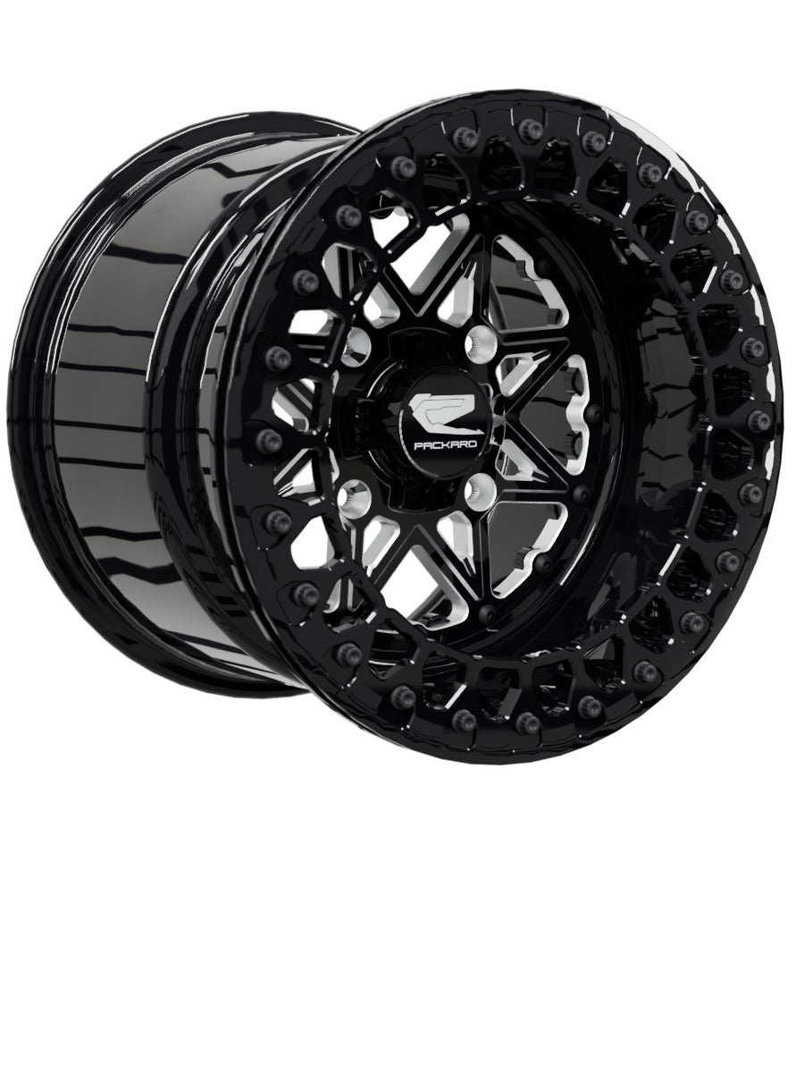 V2 Super Star - FF Forged Beadlock - Gloss Black - 15x11 | 4x136 / Gloss Black V.2