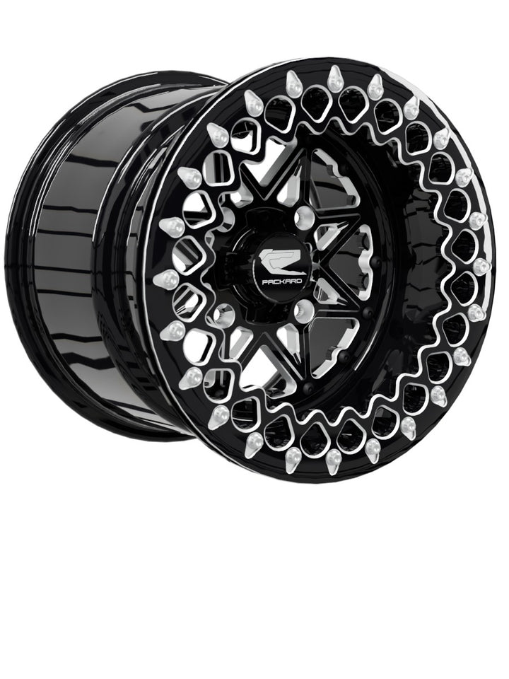 V2 Super Star - FF Forged Beadlock - Gloss Black - 15x11 | 4x136 / Contrast Machined V.3