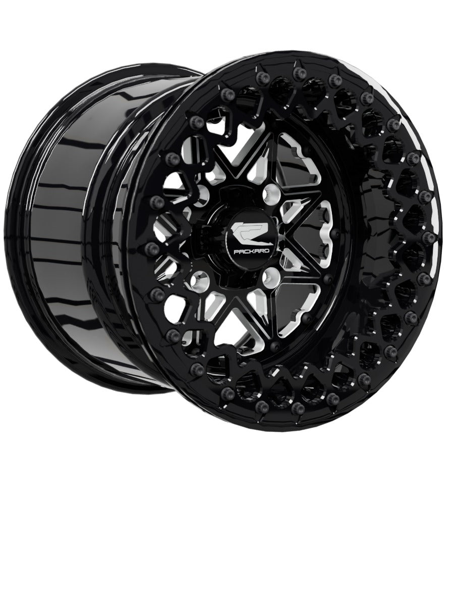 V2 Super Star - FF Forged Beadlock - Gloss Black - 15x11 | 4x136 / Gloss Black V.3