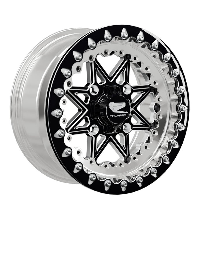 V2 Super Star - FF Forged Polished Beadlock - Gloss Black - 15x7 | 4x136 / Contrast Machined V.1