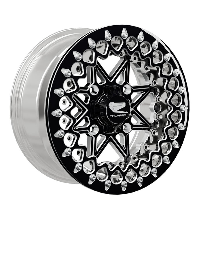 V2 Super Star - FF Forged Polished Beadlock - Gloss Black - 15x7 | 4x136 / Contrast Machined V.3