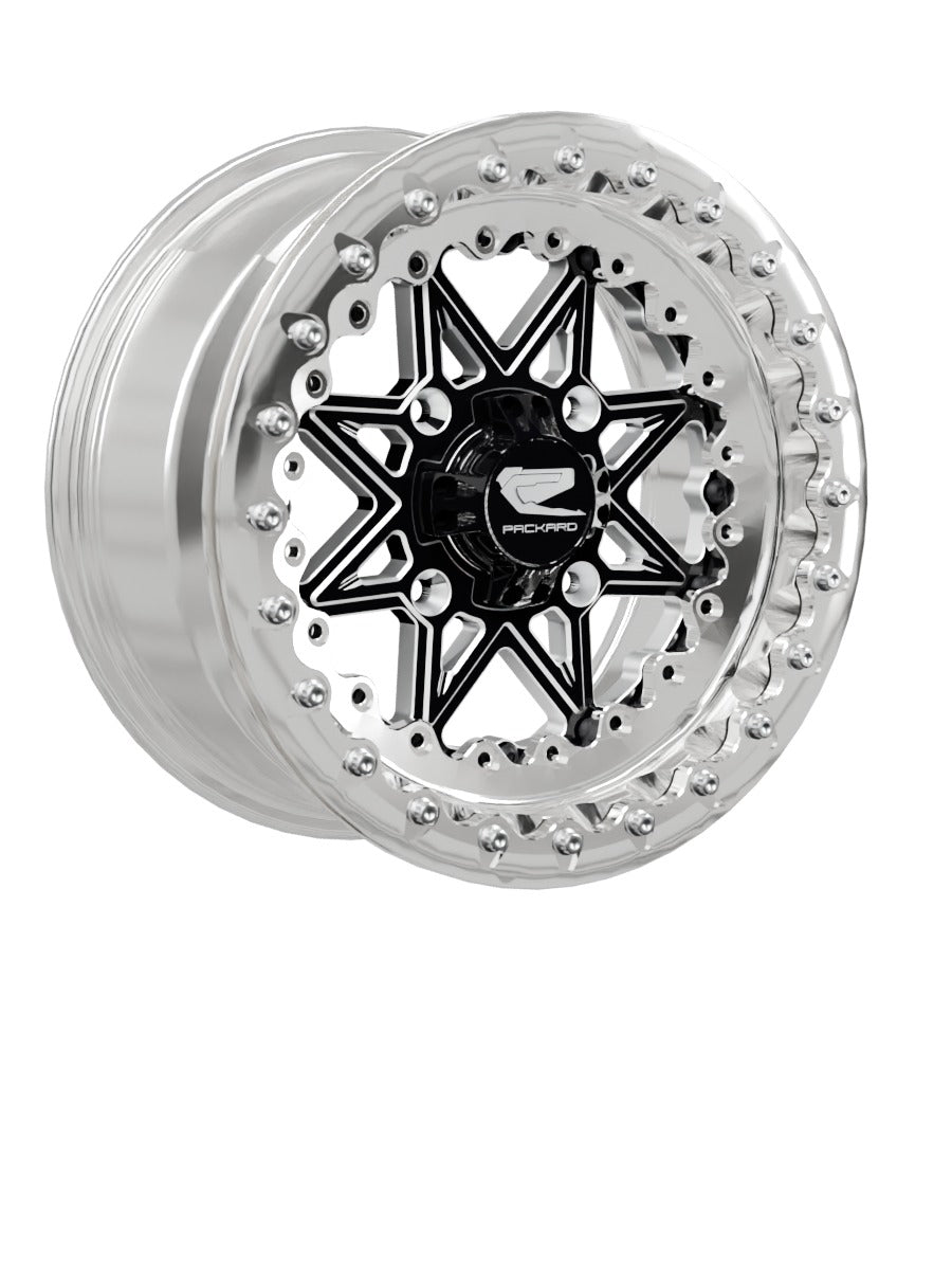 V2 Super Star - FF Forged Polished Beadlock - Gloss Black - 15x7 | 4x136 / Polished V.1