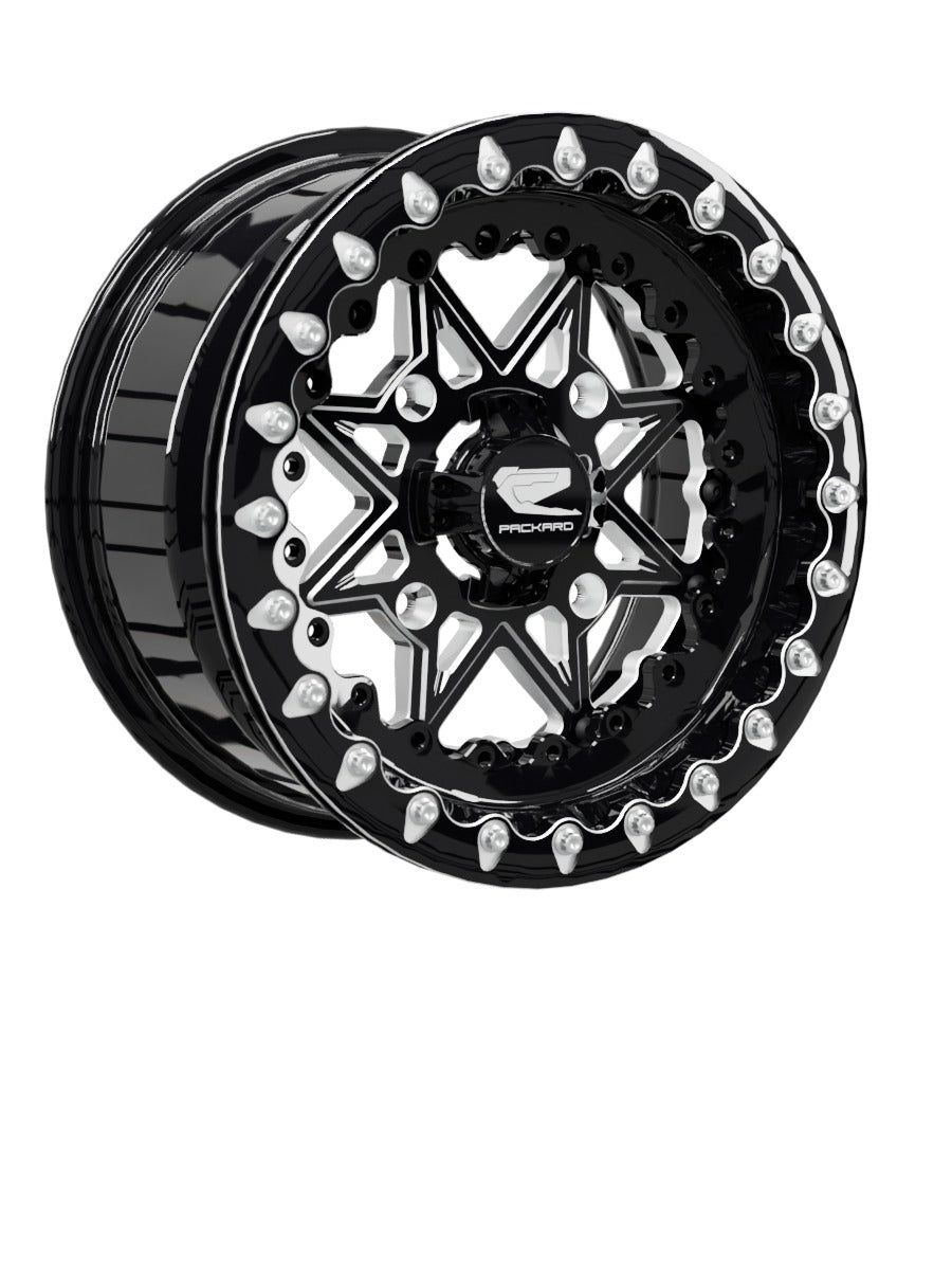 V2 Super Star - FF Forged Beadlock - Gloss Black - 15x7 | 4x156 / Contrast Machined V.1