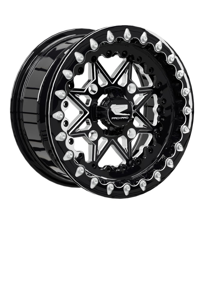 V2 Super Star - FF Forged Beadlock - Gloss Black - 15x7 | 4x156 / Contrast Machined V.1