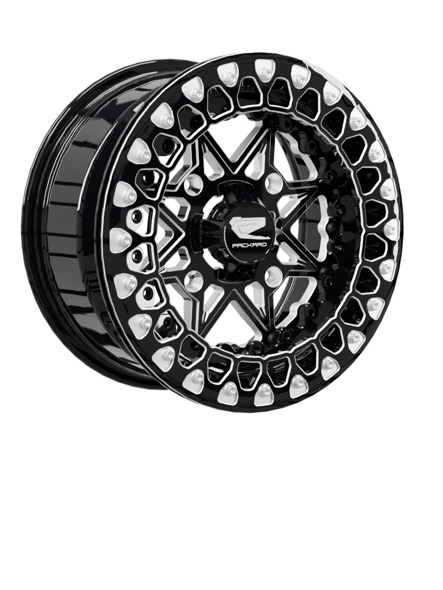 V2 Super Star - FF Forged Beadlock - Gloss Black - 15x7 | 4x156 / Contrast Machined V.2