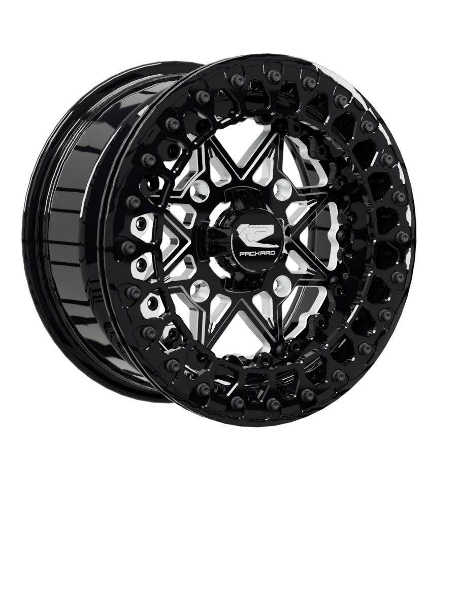 V2 Super Star - FF Forged Beadlock - Gloss Black - 15x7 | 4x156 / Gloss Black V.2