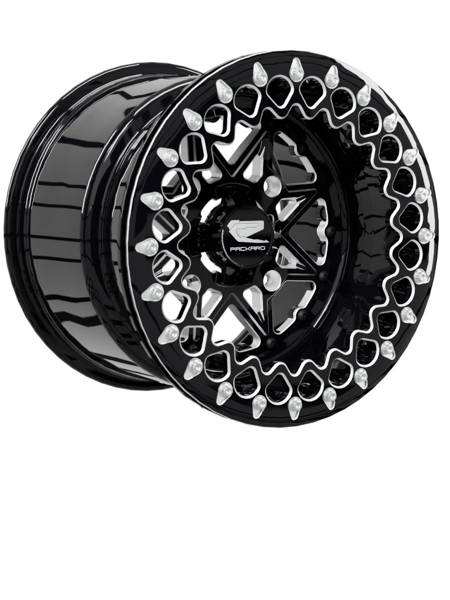 V2 Super Star - FF Forged Beadlock - Gloss Black - 15x11 | 4x156 / Contrast Machined V.3