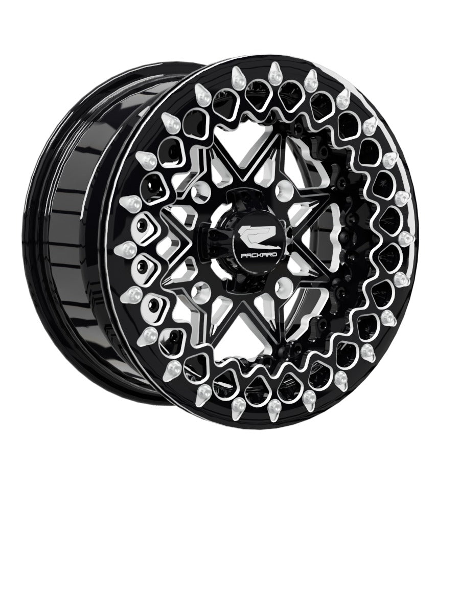 V2 Super Star - FF Forged Beadlock - Gloss Black - 15x7 | 4x156 / Contrast Machined V.3
