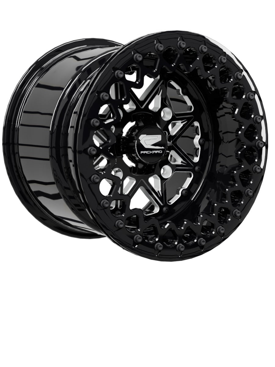 V2 Super Star - FF Forged Beadlock - Gloss Black - 15x11 | 4x156 / Gloss Black V.3